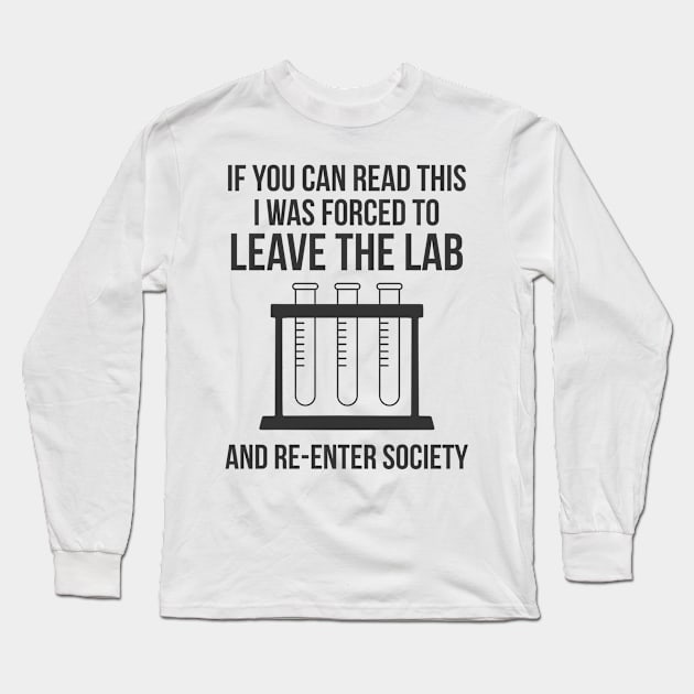 Chemistry Science Funny Laboratory Scientist Nerd Long Sleeve T-Shirt by Dr_Squirrel